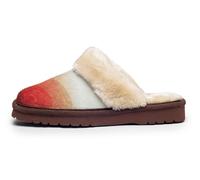 ARIAT Jackie - Pantofole da donna con punta quadrata, in vera pelle scamosciata, per interni ed esterni, con colletto in peluche, Tramonto, 37.5 EU