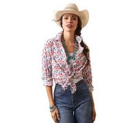 ARIAT Kirby-Maglietta Elasticizzata Camicia, Stivali Blazin, M Donna