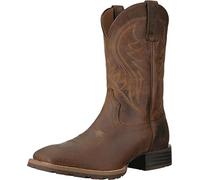 Ariat Men's Hybrid Rancher Western Boot, Distressed Brown, 11.5 E US