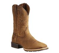 Ariat Men's Hybrid Rancher Western Boot, Distressed Brown, 9 E US