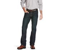ARIAT Men's M5 REBAR Slim Straight Cut Stretch Jean, Blackstone, 30x34