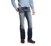 ARIAT Men's M7 Rocker Cinder Low Stackable Straight Leg Jeans Blue 30W x 34L