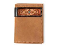 ARIAT Portafoglio triplo Southwest rosso/turchese, nero invecchiato