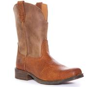 ARIAT Rambler Punta Quadrata da Infilare Cowboy Medio Stivale IN Marrone Eu 3 -
