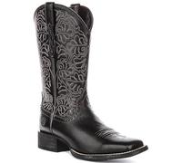 Ariat Round Up Remuda Stivali Donna In Pelle Marrone Con Tomaia Largo Square