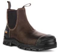 ARIAT Treadfast Chelsea H2O Punta IN Acciaio Lavoro Uomo Stivale IN Marrone