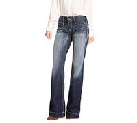 ARIAT Women's Entwined Wide Leg Trouser Jean Marine Size 26