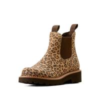 ARIAT Women's Fatbaby Twin Gore Western Boot, Chocolate/Cheetah, 10