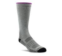 Ariat Women's Lightweight AriatTEK High Performance Crew Socks, 2-Pair Pack, Grey, Large