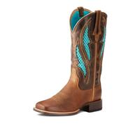 Ariat Women's Venttek Ultra Western Boot, Distressed Brown/Silly Brown, 10 B US