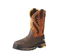 Ariat Work Men's Intrepid Venttek Composite Toe Construction Boot, Bruin Brown/Sassy Orange, 11 D US