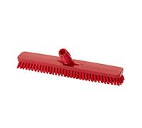 Aricasa Hygiene Products - cod. 1010RT - Spazzolone Pavimento con Ghiera cm. 45 per Uso Alimentare - Rosso - Fibra Dura