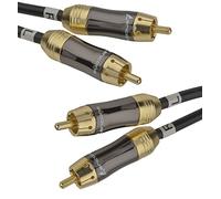 aricona 2 x Cinch a 2x Cavo Cinch - Cavo coassiale digitale per sistemi HiFi e home cinema / 2 metri