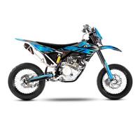 Arider Decorazione (adesivo) per Fantic XMF 50/125 (2017-2022) | Split Edition (blu)