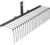 Arieggiatore Wiltec da 183 cm per tosaerba, arieggiatore con 24 molle a spirale, arieggiatore per prati, rastrello scarificatore come rimuovi muschio