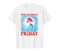 Ariel Little Mermaid When Is Finally Friday Maglietta