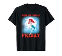 Ariel Little Mermaid When Is Finally Friday Maglietta