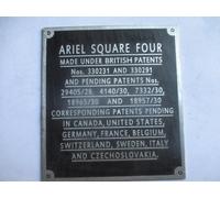 Ariel Quadrato Quattro Motore Targa Targa Dati S85 Alu