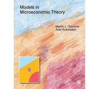 Ariel Rubinstein Martin Osborne Models in Microeconomic Theory (Tascabile)