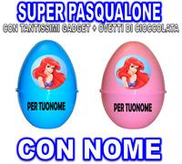 ARIEL SUPER PASQUALONE SORPRESONE UOVO DI PASQUA CONTENITORE principessa SIRENET