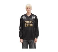 Aries - Cult Leader Airtex Maglia a Maniche Lunghe - - Tops - Uomo - Nero - L