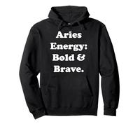 Aries Energy Bold And Brave Horoscope Funny Saying Felpa con Cappuccio