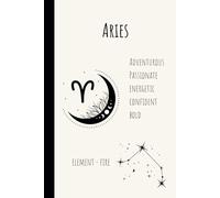 Aries Notebook: Adventurous & Energetic: A Beautiful 6x9 inch Hardcover Notebook with 120 Lined Pages, Featuring Captivating Zodiac-Themed Designs - Perfect for Writing, Journaling, and Gifting.