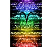 Aries Pride Rainbow Crystal Hardcover Notebook: Celebrate Your Star Sign and Let Your Colors Sparkle