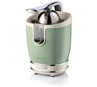 Ariete 413 Spremiagrumi Elettrico con Leva - Salvagoccia - Motore Silenzioso - 85 Watt - Design Vintage - Verde