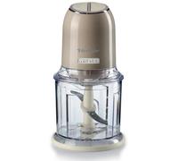 Ariete 438, Tritatutto Vintage, Chopper e Tritaghiaccio, 2 velocità, 4 lame in Acciaio Inox, Tazza graduata 600 ml, 400 W, Beige