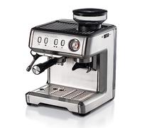 Ariete 1313 - Macchina da Caffè con Macinacaffè in Acciaio Inox - per Polvere e Cialde ESE - 1 e 2 tazze - Montalatte - 15 bar - 1600 Watt - 2 Litri