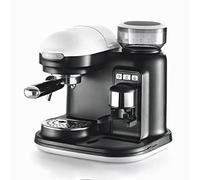 Ariete 1318 Moderna Macchina per caffè espresso con macinacaffè integrato, per caffè in grani e macinato, cappuccinatore per schiuma di latte, 1 filtro, 1080 W, 800 cc, bianco