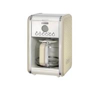 Ariete 1342 Macchina per Caffè Americano - 12 tazze - Caraffa in vetro temperato - Programmazione fino a 24 ore - Autospegnimento - 2000 Watt - Beige