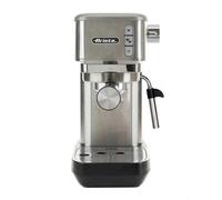 Ariete 1380 Macchina da caffè in metallo, compatibile con caffè in polvere e cialde ESE, 1300 W, Capacità 1,1 L, 15 bar di pressione, Filtro ½ tazze, Dispositivo Cappuccino, Silver