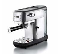 Ariete 1380 Macchina da caffè in metallo, compatibile con caffè in polvere e cialde ESE, 1300 W, Capacità 1,1 L, 15 bar di pressione, Filtro ½ tazze, Dispositivo Cappuccino, Silver