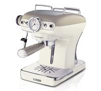 Ariete 1389 Macchina da Caffè Espresso di Design - per Polvere e cialde ESE - filtro 1 e 2 tazze - Montalatte - 850 Watt - Linea Vintage - Celeste