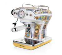 Ariete 1389 Macchina da caffè Positano, 850W, Capacità serbatoio 0,9L, Filtro ½ tazze, Vassoio raccogli goccia, Cappuccinatore