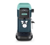 Ariete 1399 Macchina da caffè espresso Light Aquamarine, Per polvere e cialde ESE, 1300 W, Capacità 1,1L, 15 bar di pressione, Filtro 1, 2 tazze e cialda ESE, Cappuccino, Verde
