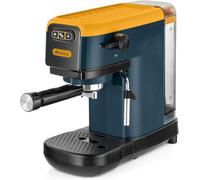 Ariete 1399 Macchina da caffè espresso Mango Yellow, Per polvere e cialde ESE, 1300 W, Capacità 1,1L, 15 bar di pressione, Filtro 1, 2 tazze e cialda ESE, Cappuccino, Giallo