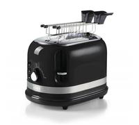 Ariete 149 Tostapane 2 fette, Defrost, 6 Gradi di Doratura, 800W Nero- Rotex