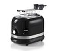 Ariete 149 Tostapane Moderna nero con pinze per 2 fette di pane, sandwich o toast - 6 livelli di doratura - Scongelamento - Linea Moderna - Nero