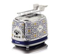 Ariete 155 Tostapane Capri, 810W, 2 fette, 6 livelli di doratura, Vassoio raccogli briciole, Funzione defrost, Espulsione automatica