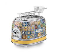 Ariete 155 Tostapane Positano, 810W, 2 fette, 6 livelli di doratura, Vassoio raccogli briciole, Funzione defrost, Espulsione automatica