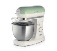 Ariete 1588 Impastatrice Planetaria - Pane, pizza e dolci - 7 Velocità - 3 Fruste - 5,5 Litri - Acciaio Inox - 2400 Watt - Linea Vintage - Verde