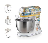 Ariete 1588 Impastatrice Positano, Planetaria, 7 velocità, 2400 Watt, 5,5 litri, Tazza Acciaio Inox