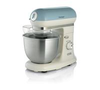 Ariete 1588 Impastatrice Planetaria - Pane, pizza e dolci - 7 Velocità - 3 Fruste - 5,5 Litri - Acciaio Inox - 2400 Watt - Linea Vintage - Celeste