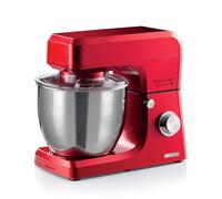 Ariete 1598/01 Gourmet Professional 7L , Impastatrice Planetaria, 1200 W, Capacità 7 L, 3 Accessori, 6 Velocità, Funzione Pulse, Coperchio Paraschizzi, Rosso