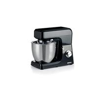 Ariete Ariete 1598/02 Gourmet Professional 7L, Impastatrice Planetaria, 1200 W, Capacità 7 L, 3 Accessori, 6 Velocità, Funzione Pulse, Coperchio Paraschizzi, Nero