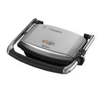 Ariete 1911 Toast & Grill Slim - Piastra elettrica antiaderente per toast e sandwich - piastra rigata - 1000 Watt - Argento