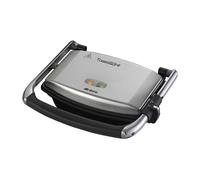 Ariete 1911 Toast & Grill Slim - Piastra elettrica antiaderente per toast e sandwich - piastra rigata - 1000 Watt - Argento